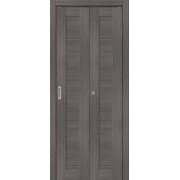 Складные дверь эко шпон bravo Браво-21 Grey Melinga Mr.wood