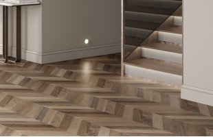 Wood latina brown chevron m