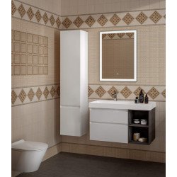 Пенал CUBO подвесной левый 165, белый глянцевый Kerama Marazzi