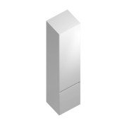 Пенал CUBO подвесной левый 165, белый глянцевый Kerama Marazzi