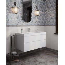 Тумба CUBO подвесная с ящиками 100, белая глянцевая Kerama Marazzi
