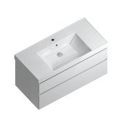 Тумба CUBO подвесная с ящиками 100, белая глянцевая Kerama Marazzi