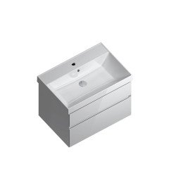 Тумба CUBO подвесная с ящиками 70, белая глянцевая Kerama Marazzi
