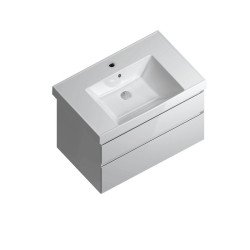 Тумба CUBO подвесная с ящиками 80, белая глянцевая Kerama Marazzi