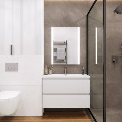 Зеркало LAPARET Electra 60*80 влагостойкое, подсветка, димер и антизапотевание (подогрев)