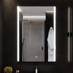 Зеркало LAPARET Electra 70*100 влагостойкое, подсветка, димер и антизапотевание (подогрев)
