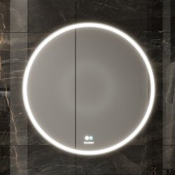 Зеркало LAPARET Electra D 70 влагостойкое, подсветка, димер и антизапотевание (подогрев)