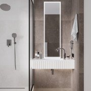 Зеркало LAPARET Modus 45*150 влагостойкое, подсветка, димер
