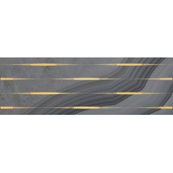Agat Lines Декор серый 20х60 Laparet