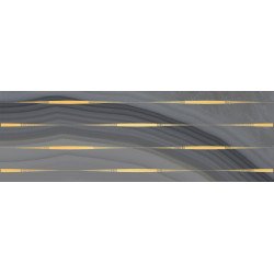 Agat Lines Декор серый 20х60 Laparet