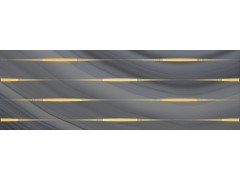 Agat Lines Декор серый 20х60 Laparet