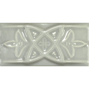 Antique Crackle Cenefa Relieve Greengreycrack Бордюр 75х150 мм/12шт Amadis fine tiles