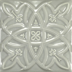 Antique Crackle Deco Relieve Greengreycrack Декор 150х150 мм/6шт Amadis fine tiles