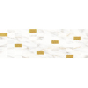 Aragon Декор мозаичный белый золото MM60157 20х60 Laparet