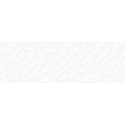 Glory Плитка настенная рельеф. белая (GOU052) 25x75 Cersanit