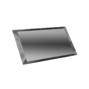 Прямоугольная зеркальная графитовая плитка с фацетом 10мм ПЗГ1-02 - 480х120 мм/10шт ДСТ
