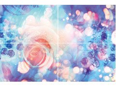 Rose P4D267 Панно из 4-х плиток 60х40 Муза керамика