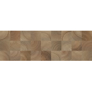 Шиен 4Д Плитка настенная декор коричневый, структура 25х75 Керамин
