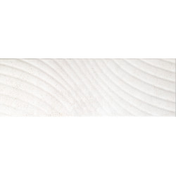 Сонора 7 тип 1 Плитка настенная декор белый, волна 25х75 Керамин