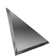 Треугольная зеркальная графитовая плитка с фацетом 10мм ТЗГ1-04 - 300х300 мм/10шт ДСТ
