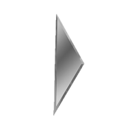Зеркальная серебряная плитка ПОЛУРОМБ боковой РЗС1-01(б) 10х34 ДСТ