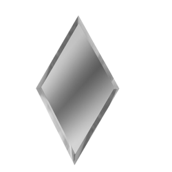 Зеркальная серебряная плитка РОМБ РЗС1-02 30х51 ДСТ