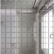 Мозаика зеркальная Серебро + Хрусталь С90Х10  25 х 25/300 x 300 мм (10шт) - 0,9 ДСТ
