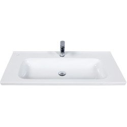 Раковина мебельная 45*80 см, IDEAL 80, цв. белый (без перелива) ID080-00CB00E-0000