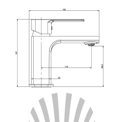 Смеситель для раковины LAPARET GEO N3014902LPT