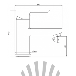 Смеситель для раковины LAPARET LEGNA N3014602LPT