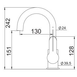 Смеситель для раковины LAPARET MOLERA высокий N4013202LPT