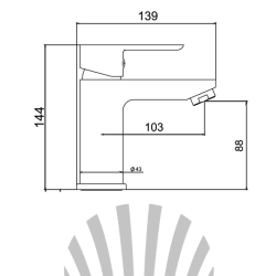 Смеситель для раковины LAPARET SIMONA N3018502LPT