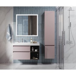 Раковина CUBO левая подвесная/мебельная 90, белая глянцевая Kerama Marazzi