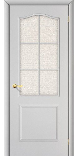 Специальные дверь строительные без отделки Классик остекленная Белый Грунт BRAVO