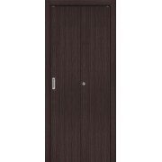 Складные дверь эко шпон bravo  Браво-0 Wenge Melinga