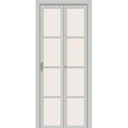 Складные дверь эмалит twiggy Твигги-11.3 остекленная Grey Matt