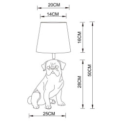 Настольная лампа Arte Lamp Bobby A1512LT-1WH