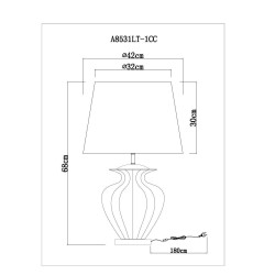 Настольная лампа Arte Lamp Sheldon A8531LT-1CC