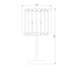 Настольная лампа Bogates Castellie 01106/3