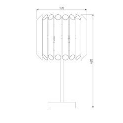 Настольная лампа Bogates Castellie 01106/3