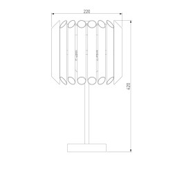 Настольная лампа Bogates Castellie 01124/3