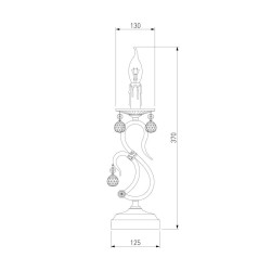 Настольная лампа Eurosvet 12505/1T античная бронза Strotskis