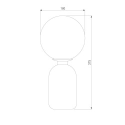 Настольная лампа Eurosvet Оптима Bubble 01197/1 золото