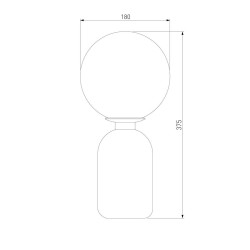 Настольная лампа Eurosvet Оптима Bubble 01197/1 золото