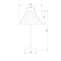 Настольная лампа Eurosvet Peony 01132/1 хром/графит