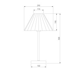 Настольная лампа Eurosvet Peony 01132/1 хром/графит