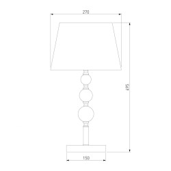 Настольная лампа Eurosvet Sortino 01071/1 золото