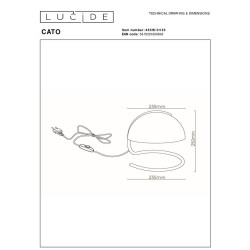 Настольная лампа Lucide Cato 46516/01/35