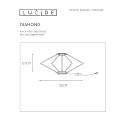 Настольная лампа Lucide Diamond 73507/52/02