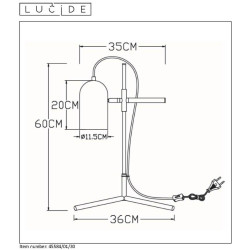 Настольная лампа Lucide Edek 45584/01/30